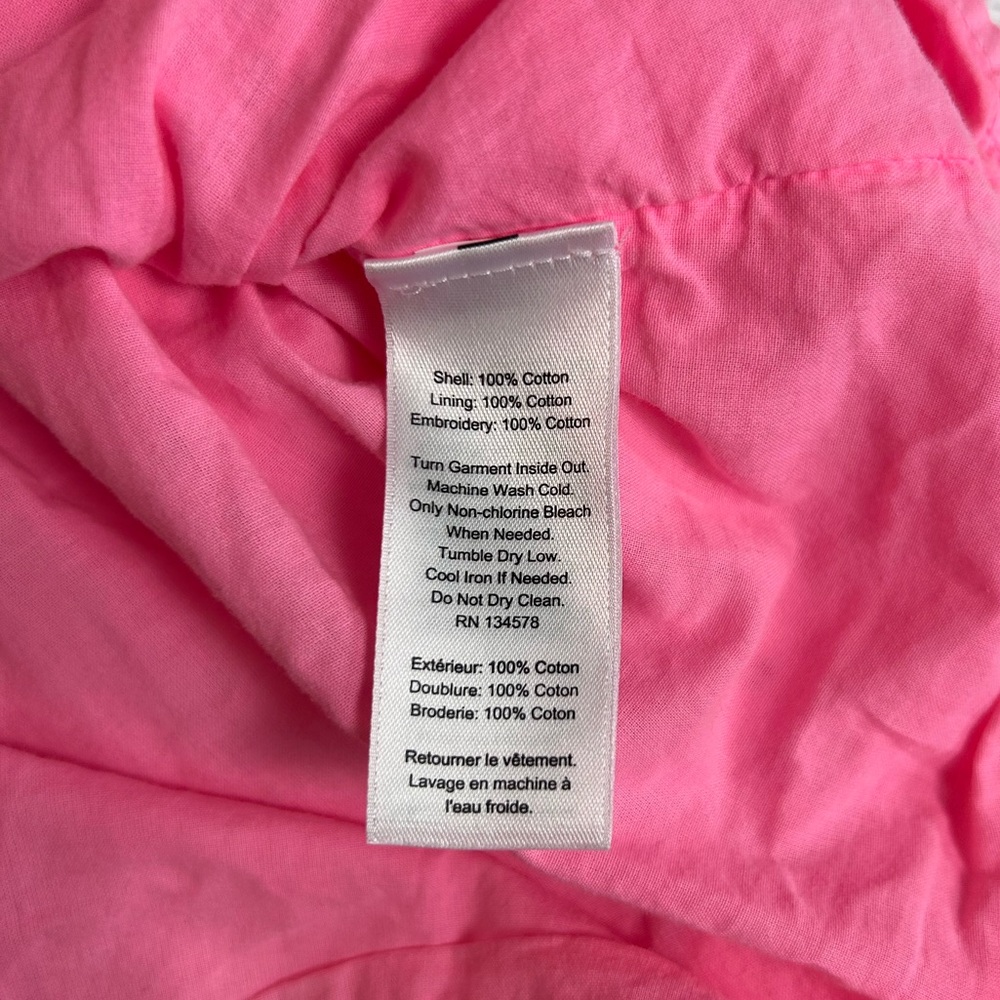 VINEYARD VINES Pink Sleeveless Eyelet 100% Cotton Dress Size 6 b19 - Picture 7 of 9